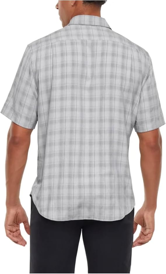 Orvis Men's UPF 30+ Quick Dry Moisture Wicking Button Up Short Sleeve Woven Tech Shirt with Pockets