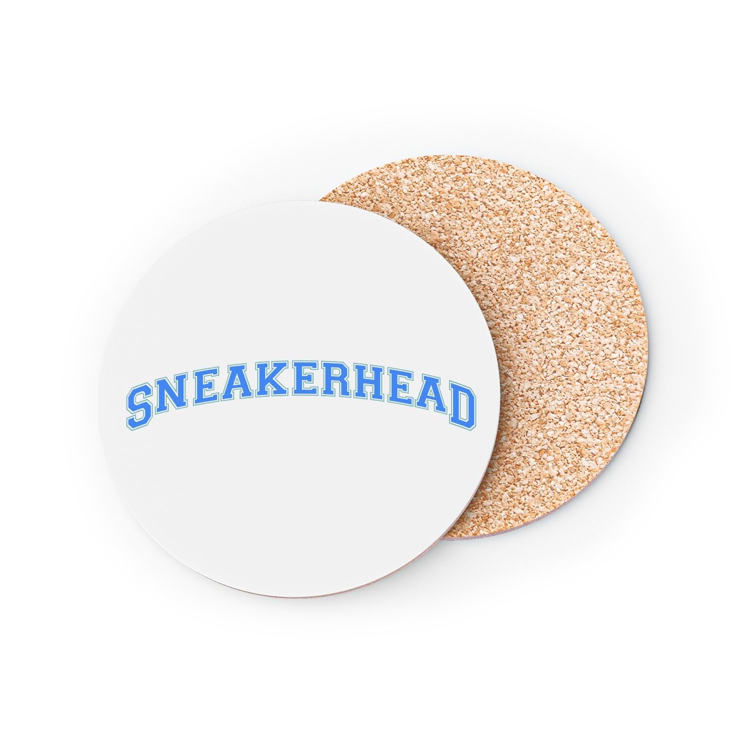 Coasters Round Cork Base - Sneakerhead Varsity Sneakerhead Collection Shoes Hobby Kicks Streetwear Fashion – 1 Unit (95 x 95 mm)