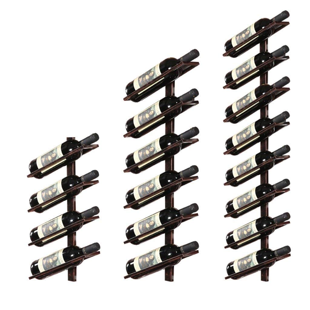 Botellero de Metal Vintage para Botellas, Soporte para Botellas, Montaje en Pared, Estante rústico para Vino, Cesta de Almacenamiento para Estante de Pared para Enfriador de Vino,