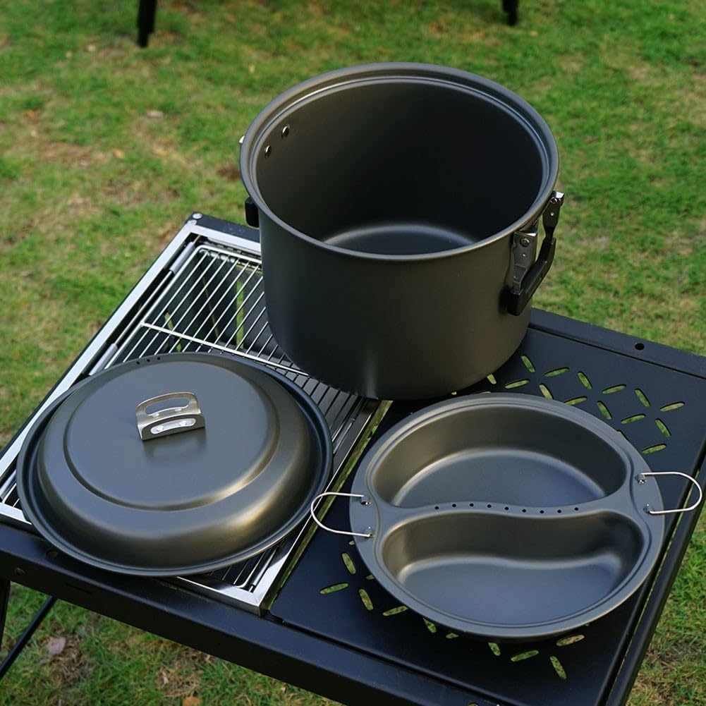 Juego de cocina de senderismo al aire libre 6.5L compacto