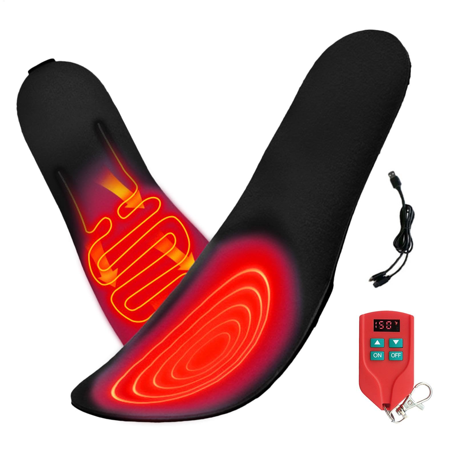 Plantillas Térmicas para Hombre Transpirables, Lavables, Calefactables, | Plantillas Calefactables para Zapatos Almohadillas Térmicas Para Pies, Esquí, Moto, Sende