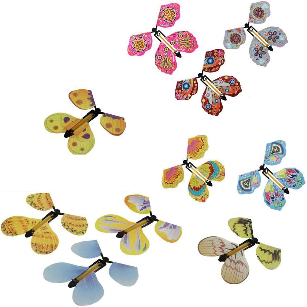 Magic Flying Butterfly, 10 Piece Magic Wind Up Flying