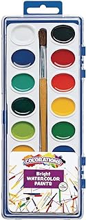 Colorations Washable Watercolors, 16 Colors, Watercolor Paint Palette, Watercolor Paint Set, Washable Watercolor, Washable Watercolors For Kids, Kids Washable Watercolor Paint, Non Toxic Kids Paint