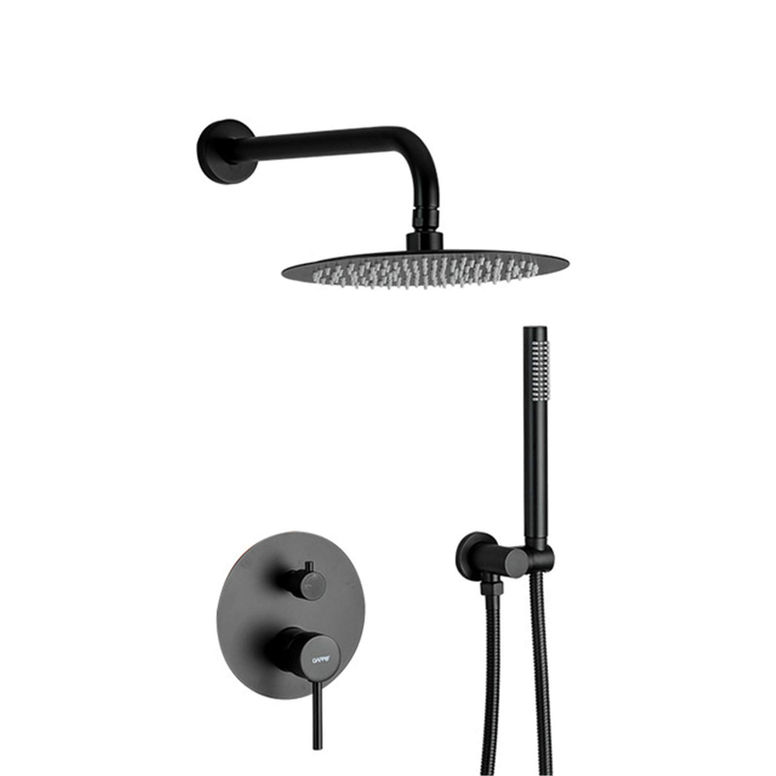 SWENEEN Handheld Shower,Brass Faucet Bathroom Rain Shower System,Bath Hot And Cold Water Mixer Tap,Concealed Mounted Mixer,A,B