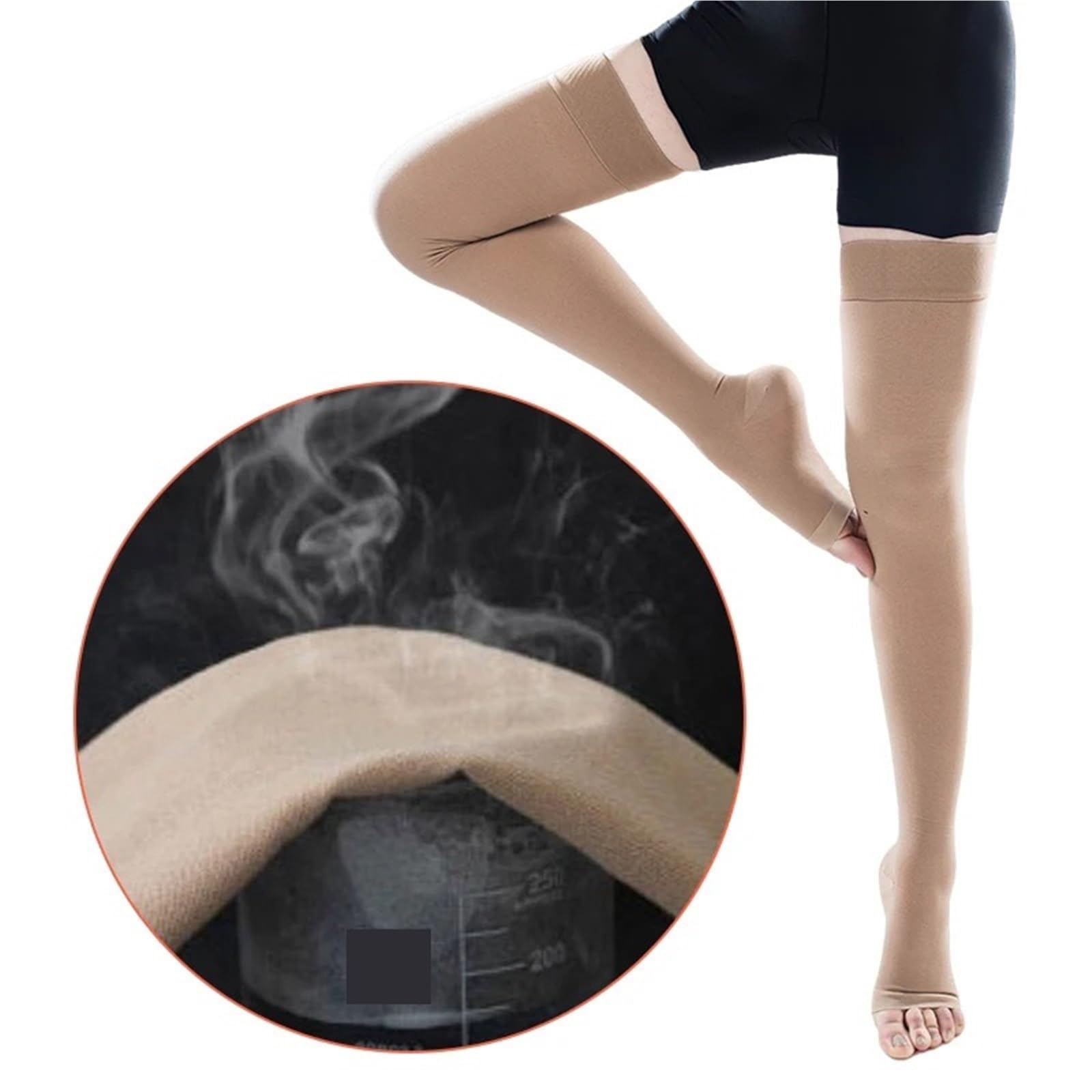 Calze a compressione elastiche for allattamento Legbeauty 23-32 mmHg, unisex, classe medica 2, calze a for dormire i piedi per Atletica Corsa