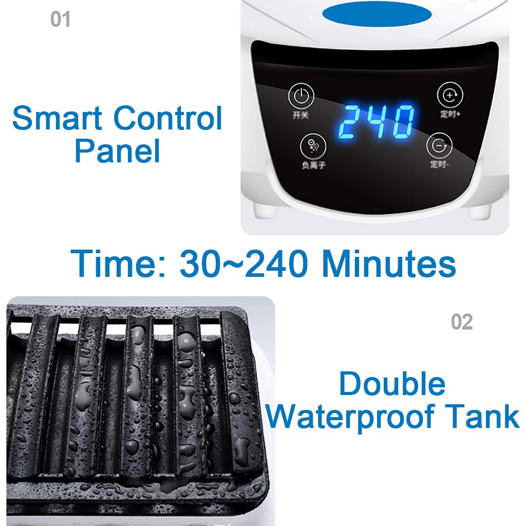 Suszarka do prania, przenośna, elektryczna suszarka na pranie do mieszkań, cyfrowy automatyczny timer (czyszczenie jonów ujemnych)