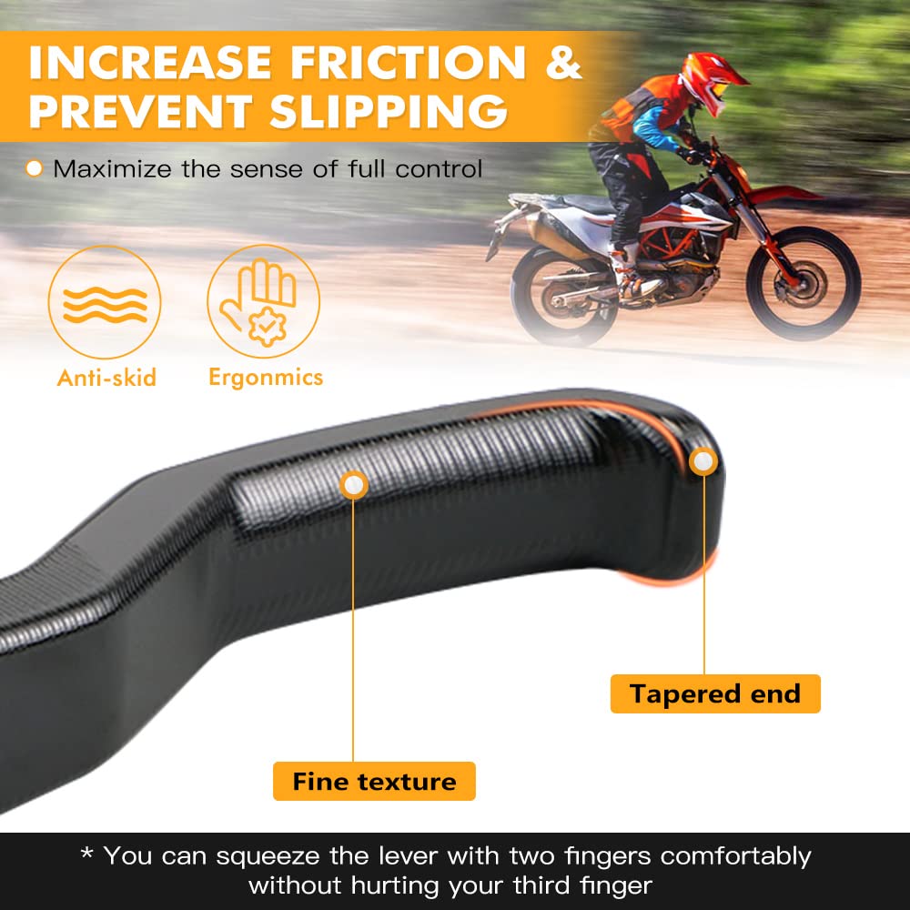 NICECNC Leva della frizione Shorty in alluminio Maniglia della frizione compatibile con 690 Enduro R/SMC R 2014-2023, compatibile con Husqvarna 701 Super Moto ed Enduro 2016-2023, accessori 700 SM/ES,