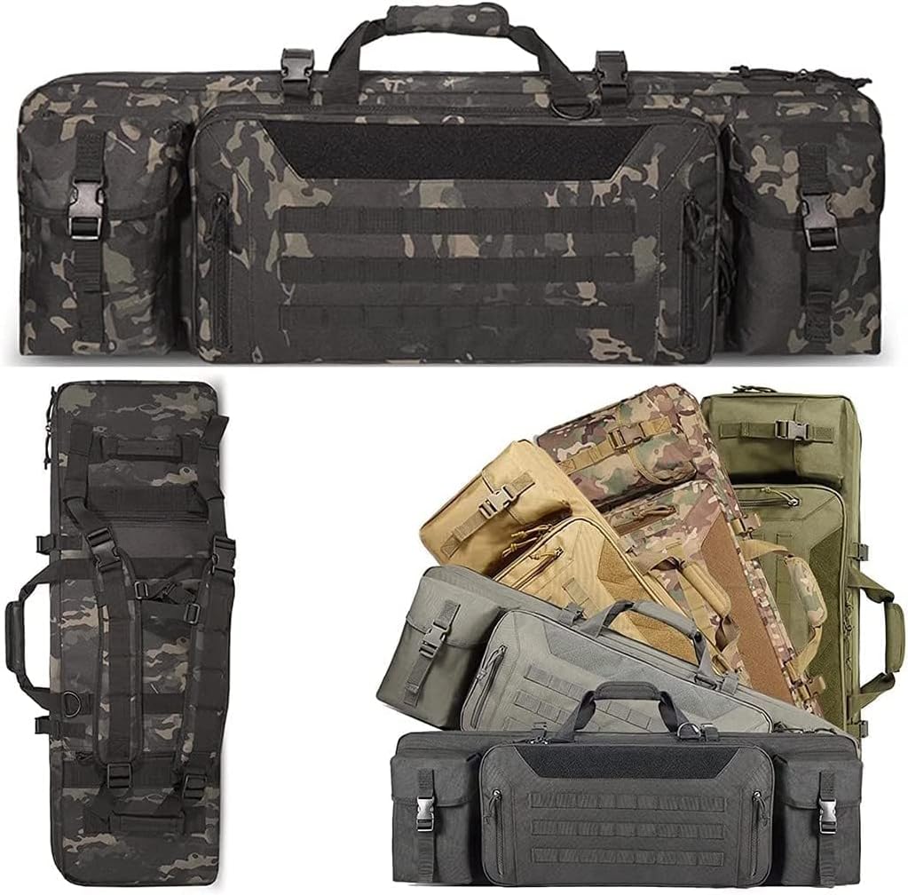 KLZUOPT Rifle Cases Long Rifle Bag Tactical Double Rifle Case Pistol