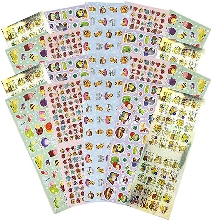 Amazon.com: VKPI 1200 Count Stickers for Kids, Insect Butterfly Bees ...