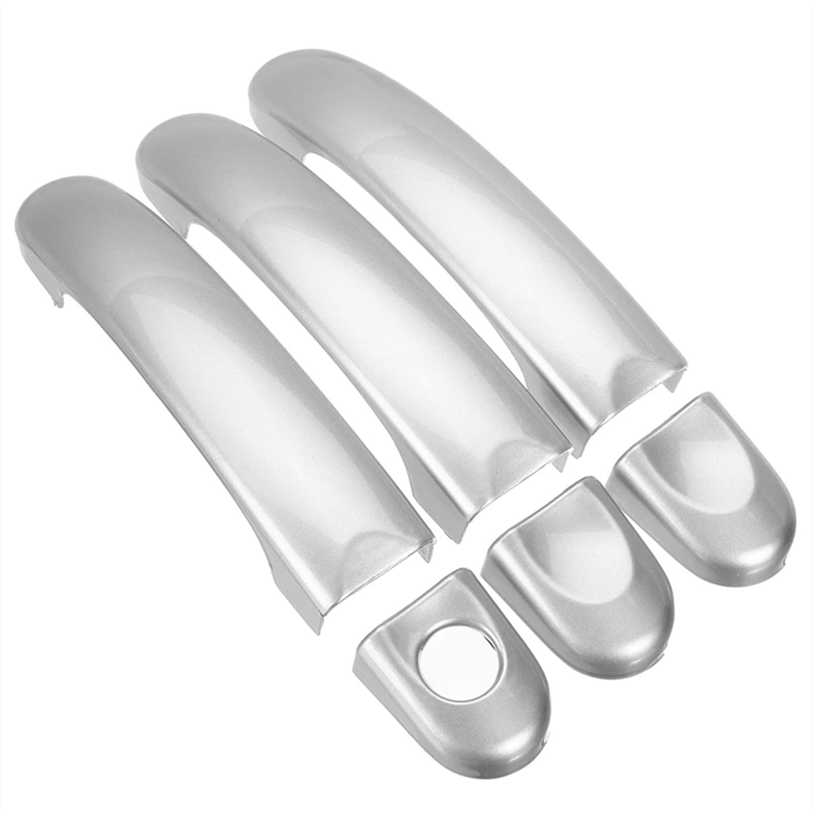 Rinkteea One Color Exterior Car Door Handle For Caddy Caravans 2004-2015 6Pcs Car Exterior Door Handle Cover Trim Set