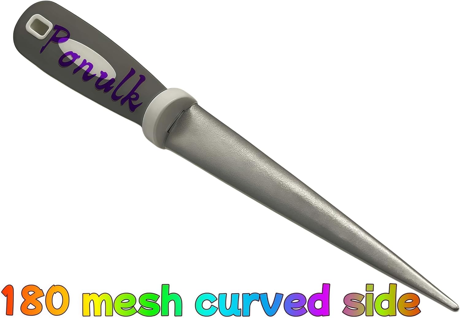 DIY Tool Sharpener For Scissors, Knives and Garden Tools, Dual-Grit Flat and Curved Sharpening Stone,Diamond Sharpening File