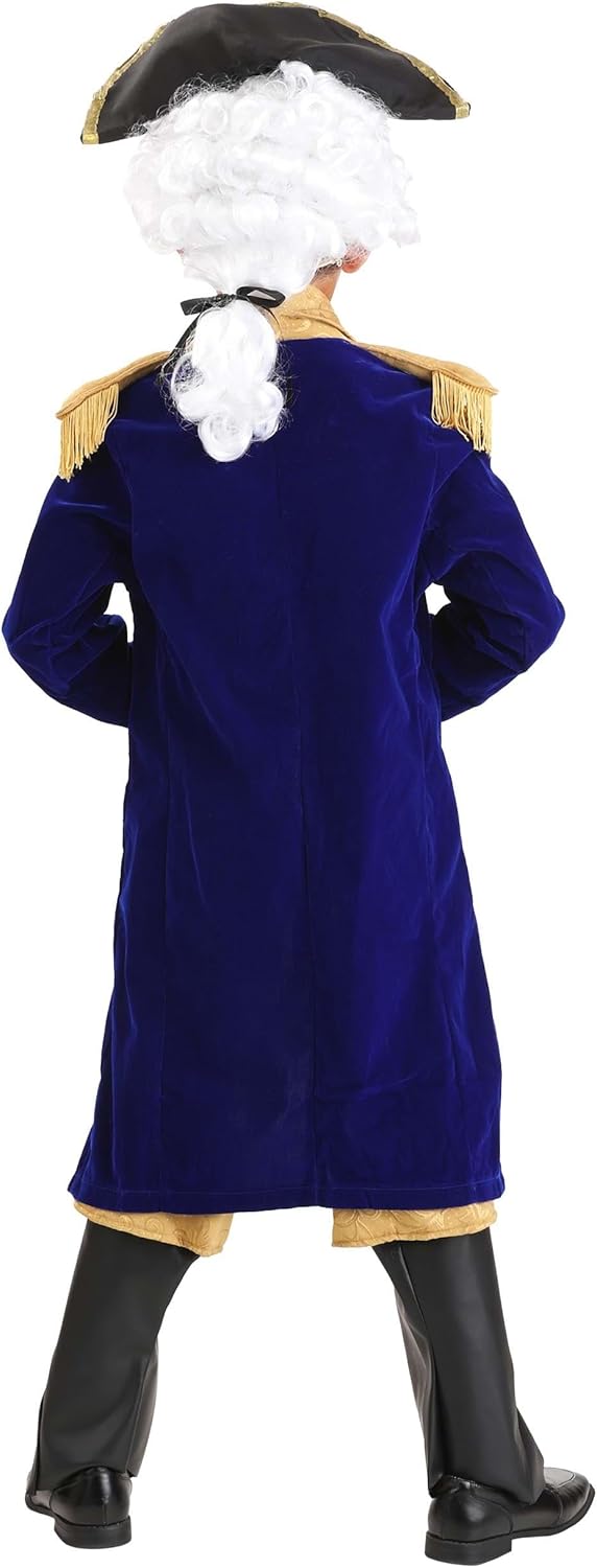 Kids George Washington Costume for Boys, Navy Blue Founding Fathers Halloween Outfit, Historic Costumes for Kids - Image 8