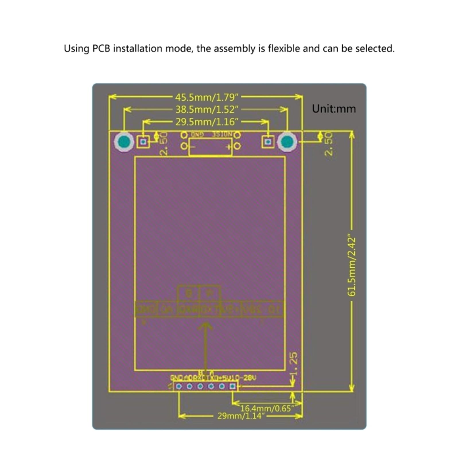 Misuratore Di Livello Sonoro Del Sensore Modulo Rilevamento Dei Decibel Rumore Grado Industriale Misurazione Suono Precisione Estremamente Elevata(RS485 5V)