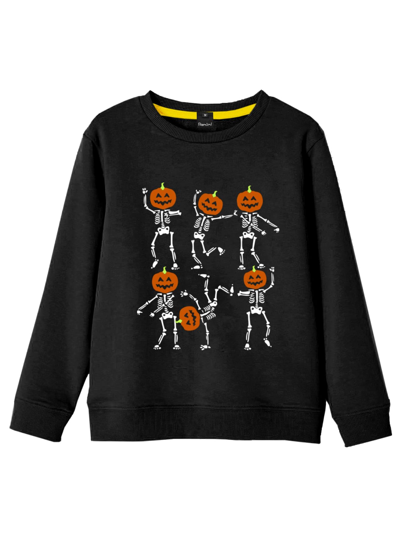Remimi Kids Halloween Sweatshirt Long Sleeve Thanksgiving Tops 3-14 Years