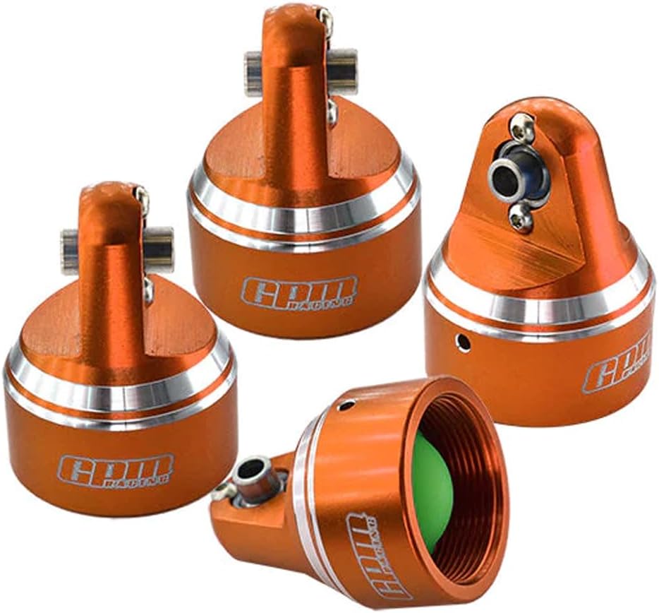GPM Upgrades Aluminum 6061-T6 Damper Top Cap For GPM And Original Shock Absorbers For 1/5 X-Maxx 6S Monster Truck (77076-4) & 1/5 X-Maxx 8S Monster Truck (77086-4) & 1/6 XRT (78086-4) Rc Cars (orange)