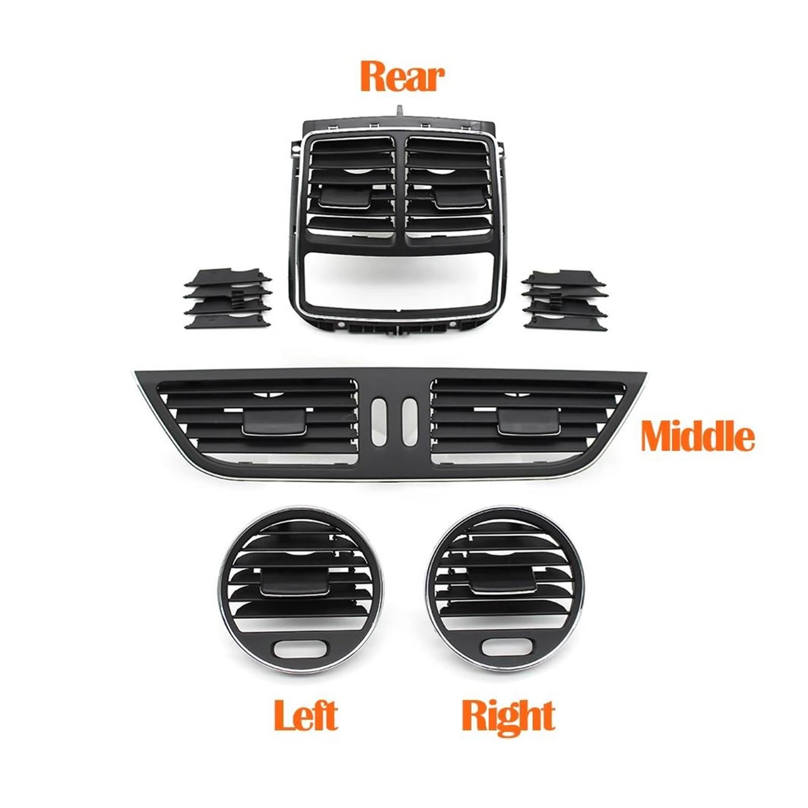 Zamiennik kratki wylotu powietrza do Mercedesa do Benz CLS CLS55 CLS63 CLS350 CLS500 2007-2009 W219 przedni tylny środkowy klimatyzator AC osłona wylotu kratki wentylacyjnej tylna prawa
