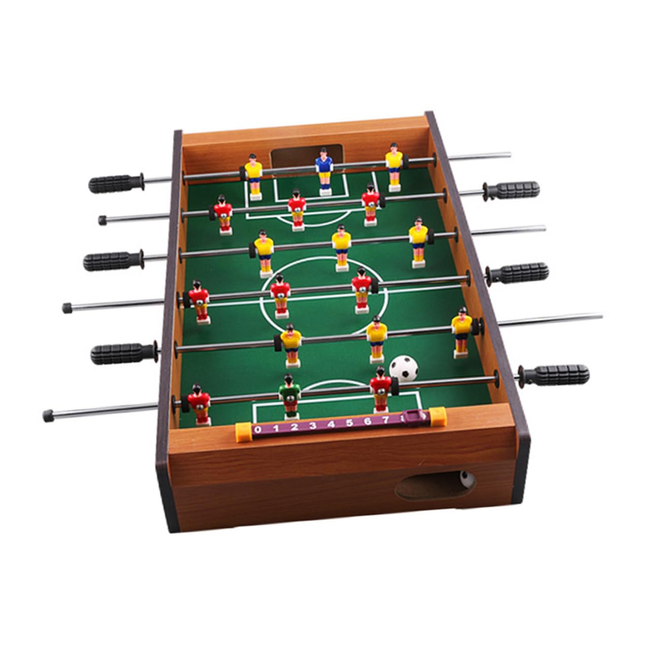 ULTECHNOVO Gioco da Tavolo Calcio Balilla Mini Sei Stecche in Mdf e Segnapunti, Portatile per Adulti, per Spazi Ridotti e Divertimento Desktop