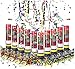 Produktbild com-four® 10x Shooter Party Popper-Set 20,5 cm, Konfetti-Kanone, buntes glänzendes Konfetti für Silvester, Partys, Geburtstage, Konfetti Bombe (10 Stück - 20.5cm)