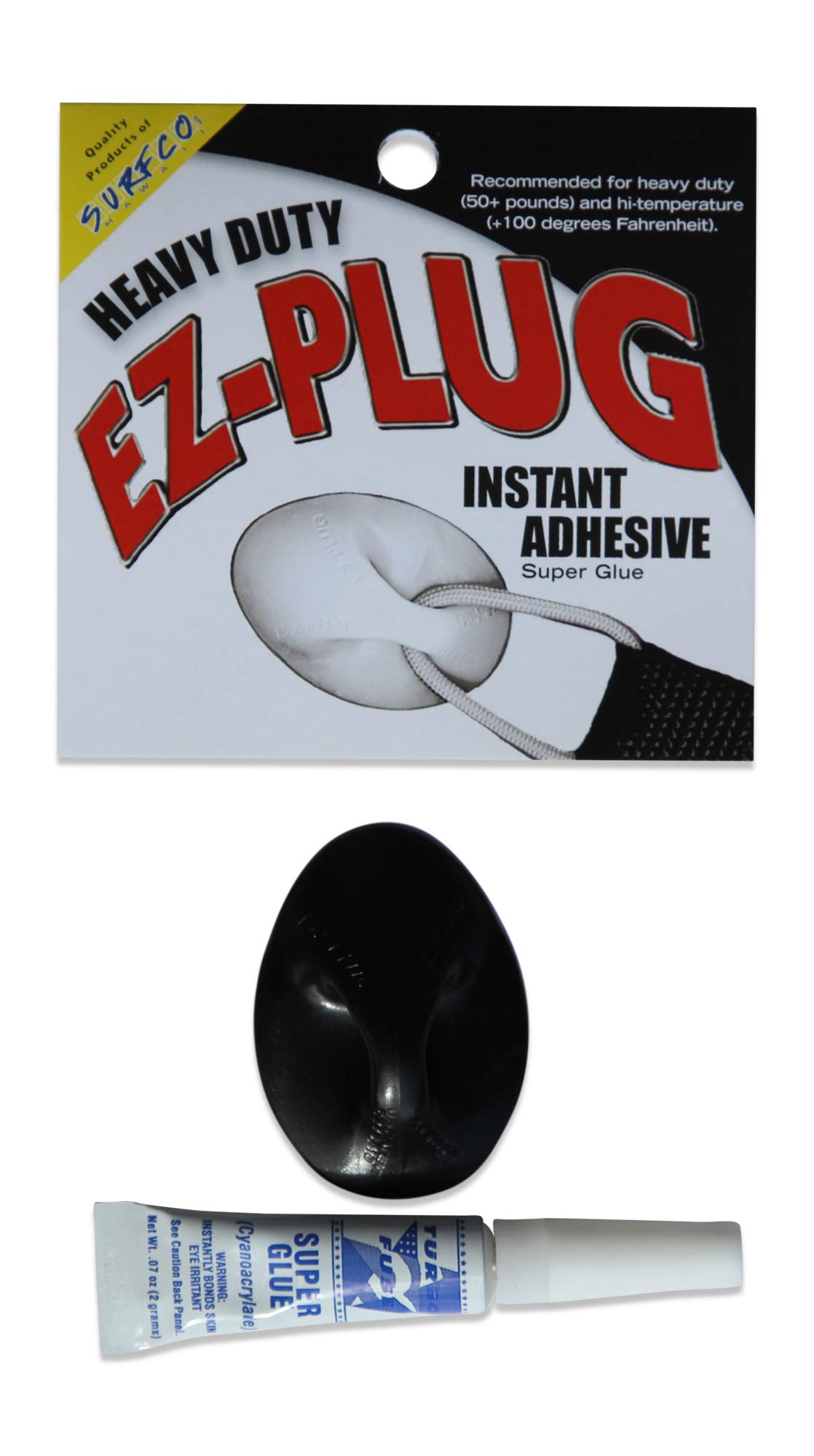 Surfco Hawaii EZ Plug Heavy Duty - Single Pack - Black