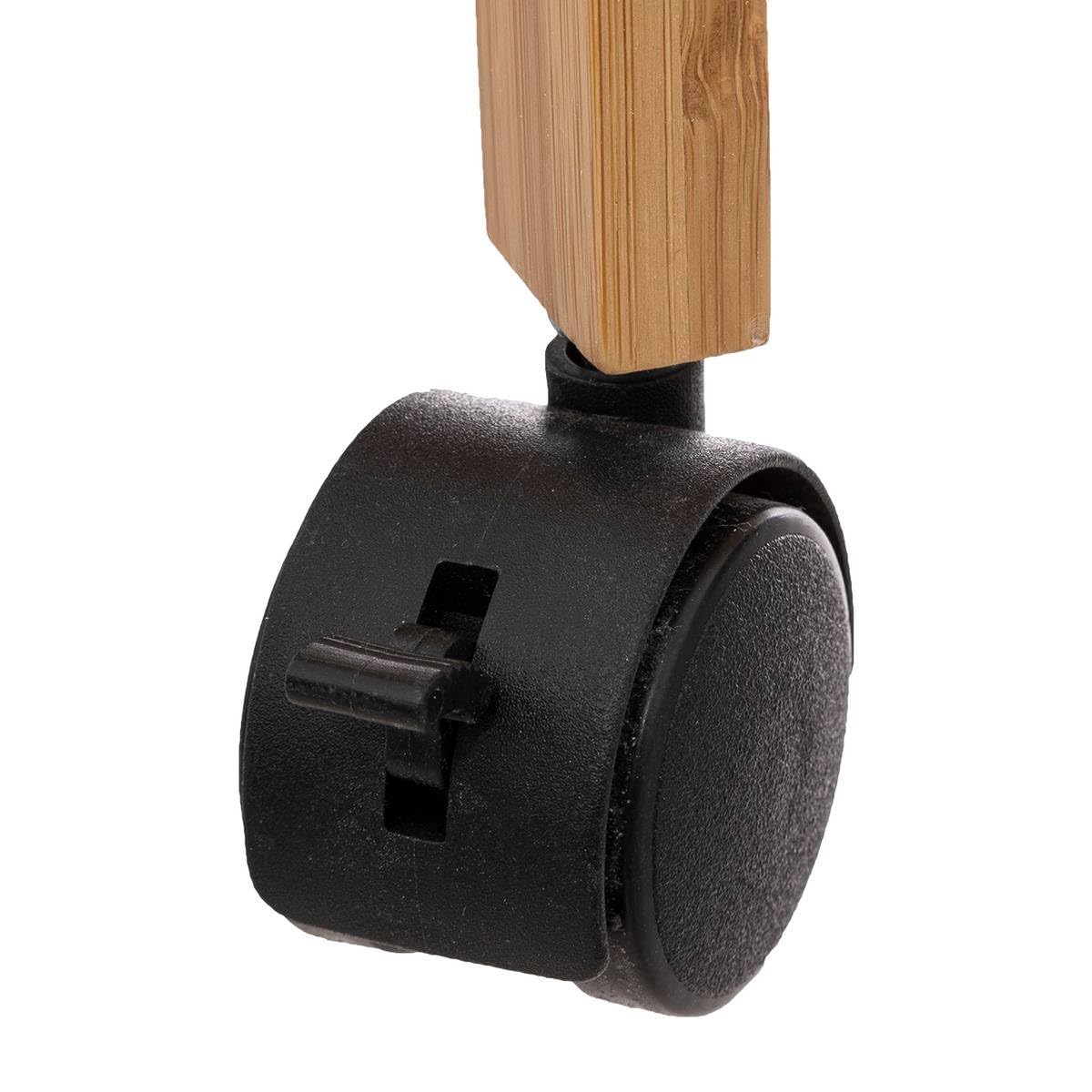 Five – Carrello a 3 livelli, in bambù, altezza 80 cm