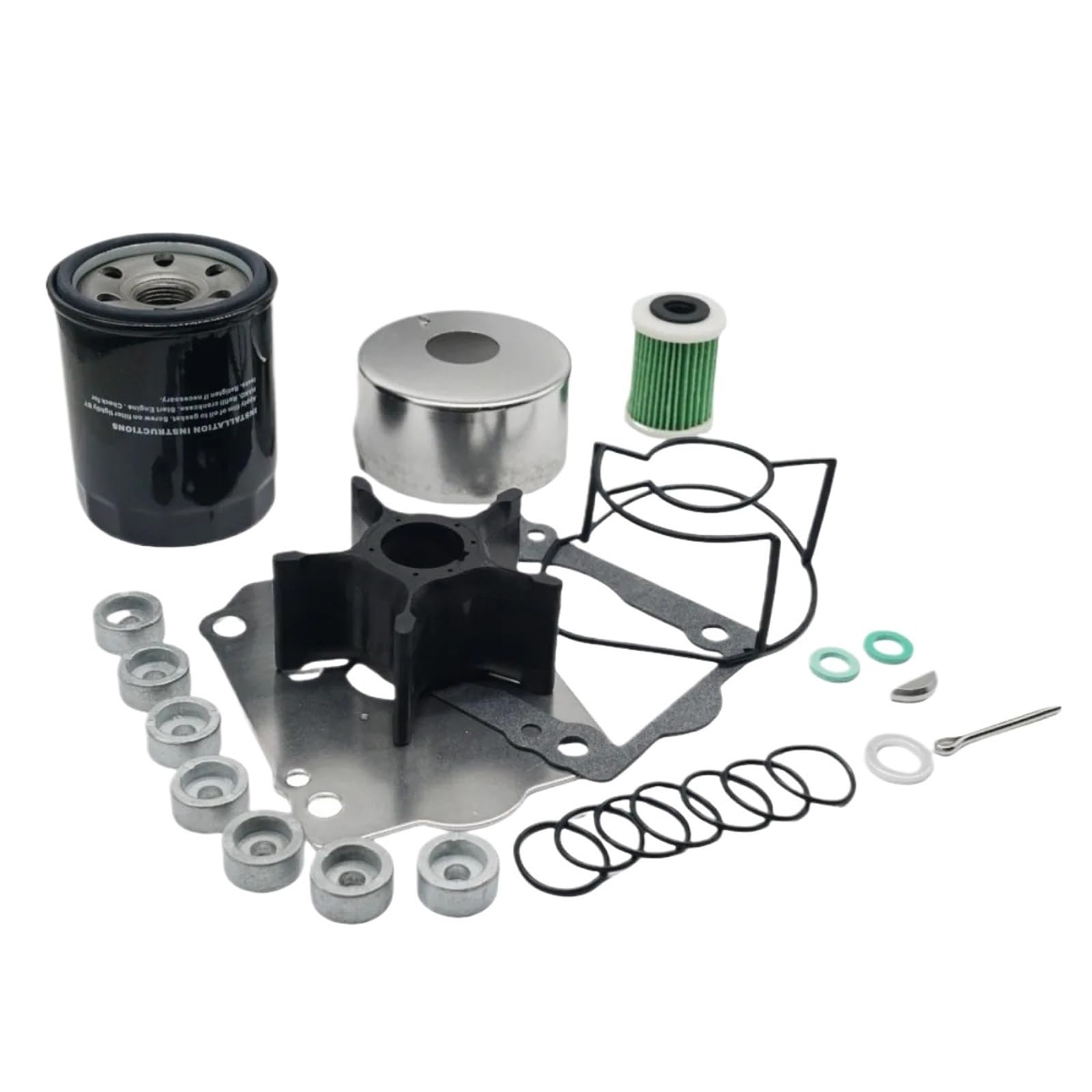 for Kit di Riparazione Pompa Acqua Suzuki DF200-DF225-DF250 2011+ Anodo di Zinco | Anodo di zinco, guarnizione, filtro dell'olio, Su-zuki, 200-250 HP, DF200 DF225 DF250, 2011+