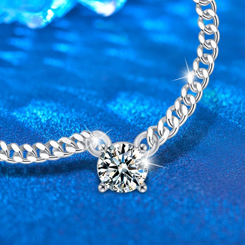 14K Gold 1ct Diamond Cuban Chain Pendant Necklace for Men, VVS1 D-Color, Stylish Valentine’s Day Present for Him3