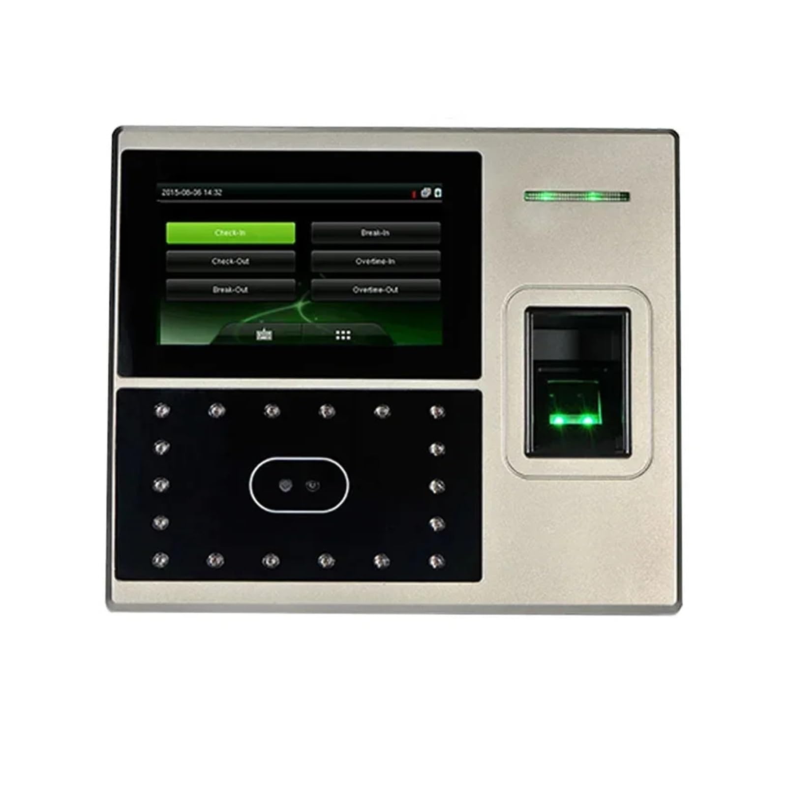 Lettore facciale Controllo accessi biometrico Riconoscimento Impronte digitali Macchina rilevazione presenze Orologi marcatempo for dipendenti Azienda,Soluzione per ufficio robusta
