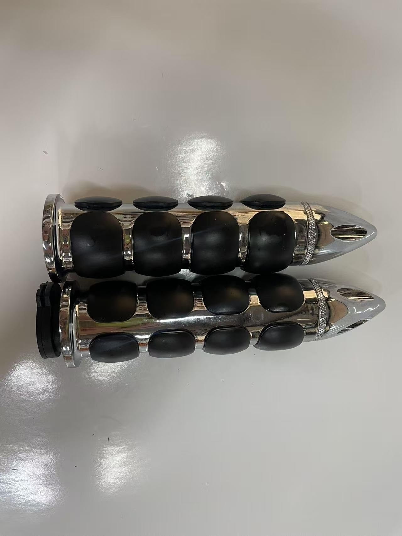 Manopole Per Freni In Gomma Manopole per manubrio antiscivolo in gomma da 1" e 25 mm, adatte per Harley, adatte per Honda, adatte per Kawasaki, adatte per Suzuki, Cross Grip