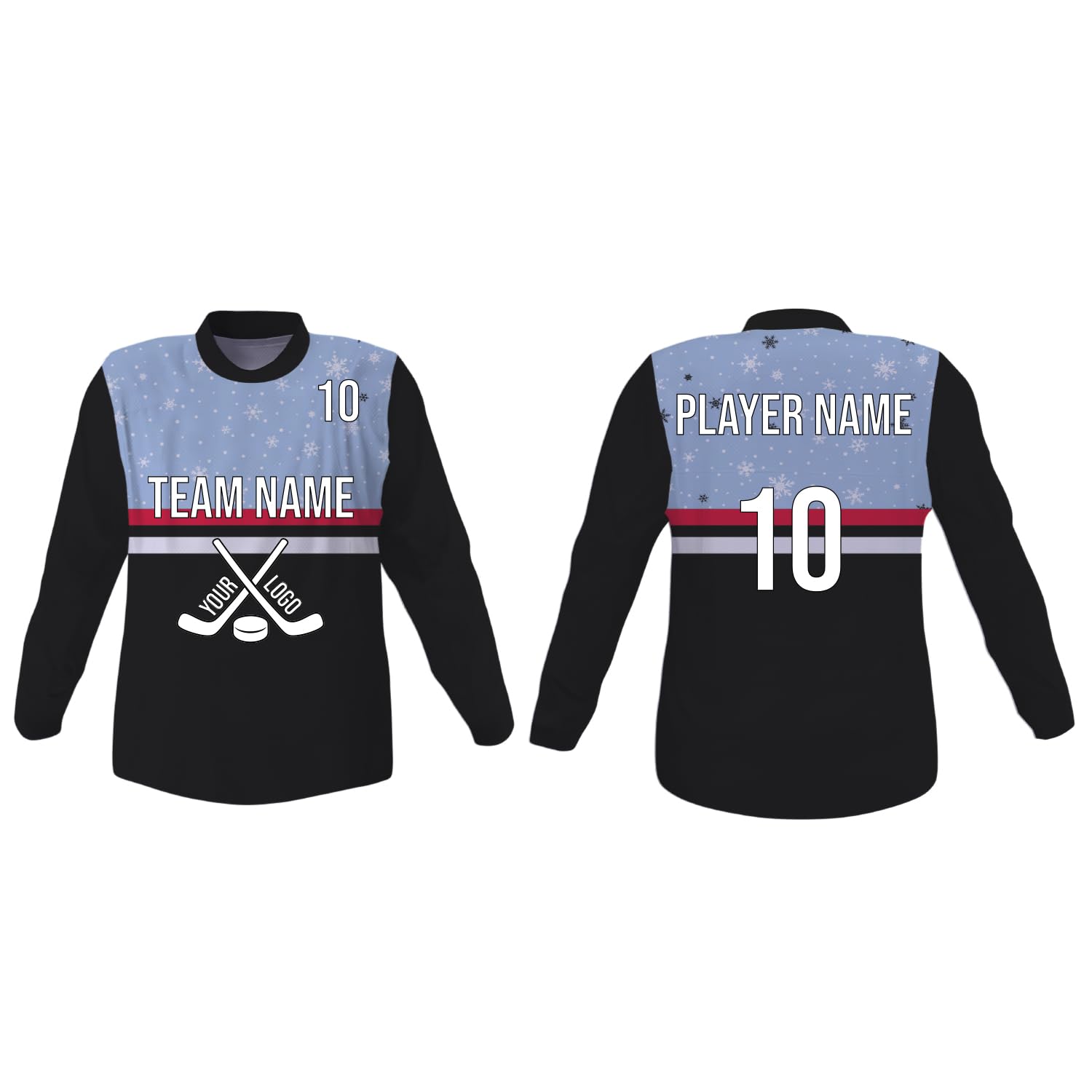 SGS Sports Gear Custom Hockey Jersey, Personalized Reversible or Standard Design with Name &amp; Number, Hockey Jersey