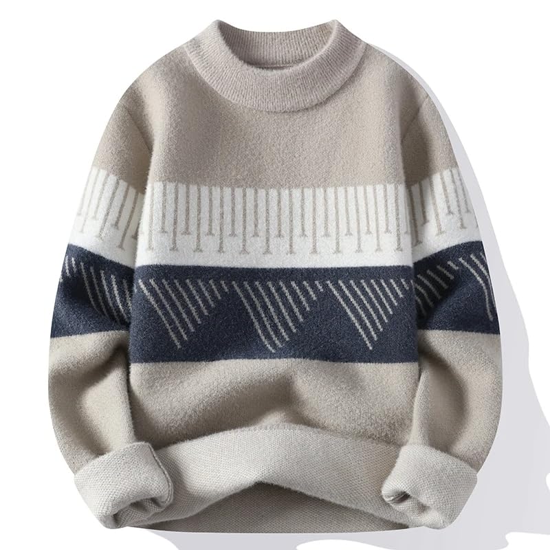 Fall Mens Cashmere Sweater O Neck Men Tops Male Thick Warm Pullover Sweaters4