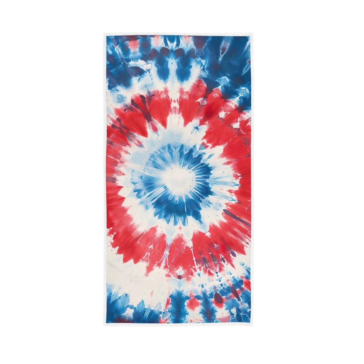LSRCPD White Red Blue Tie Dye Bath Hand Towels for Bathroom, Hand Towels for Bathroom, Shower, Hotel, Spa 15 x 30 Inches
