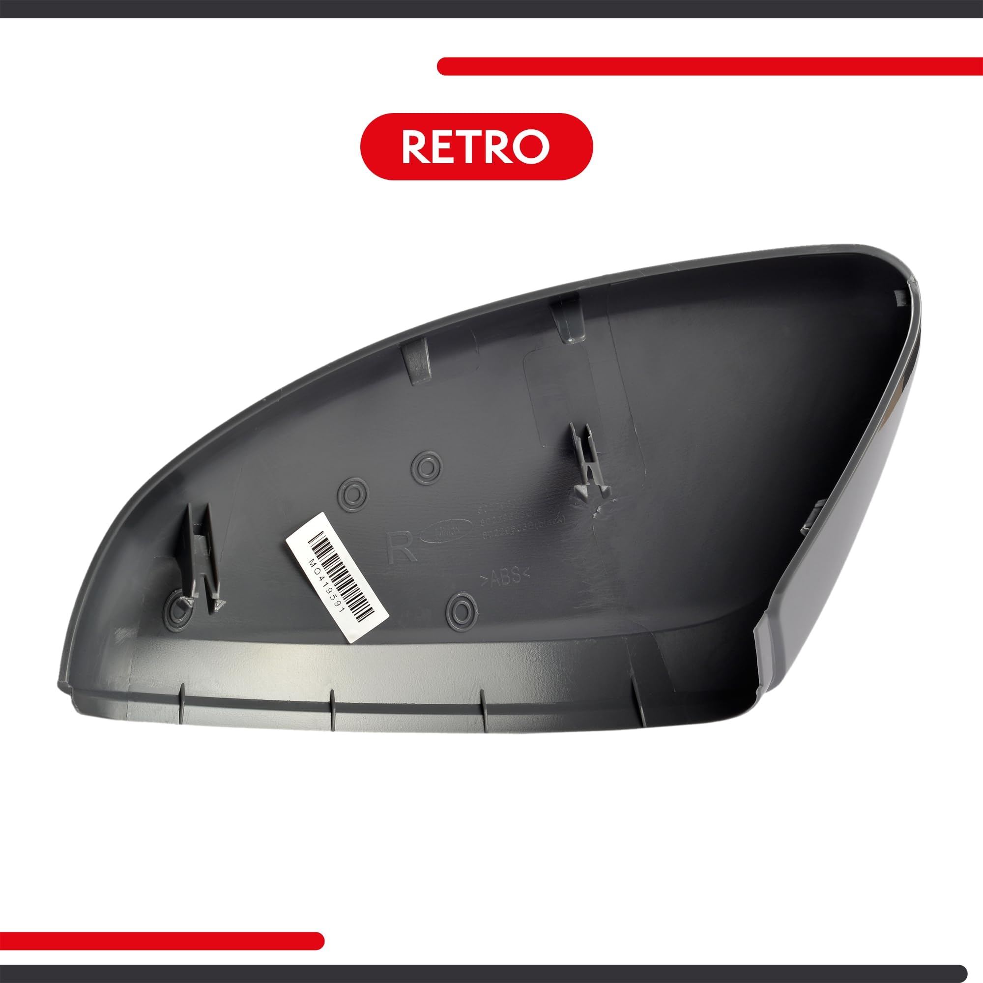 Calotta Per Peugeot 2008 (2013-2019), 208 (2012-), Per Citroen C3 (2016-2020), Per Opel Corsa F (2019-2023), TUTTO PER QUATTRO (Grigia Primer, Destra)