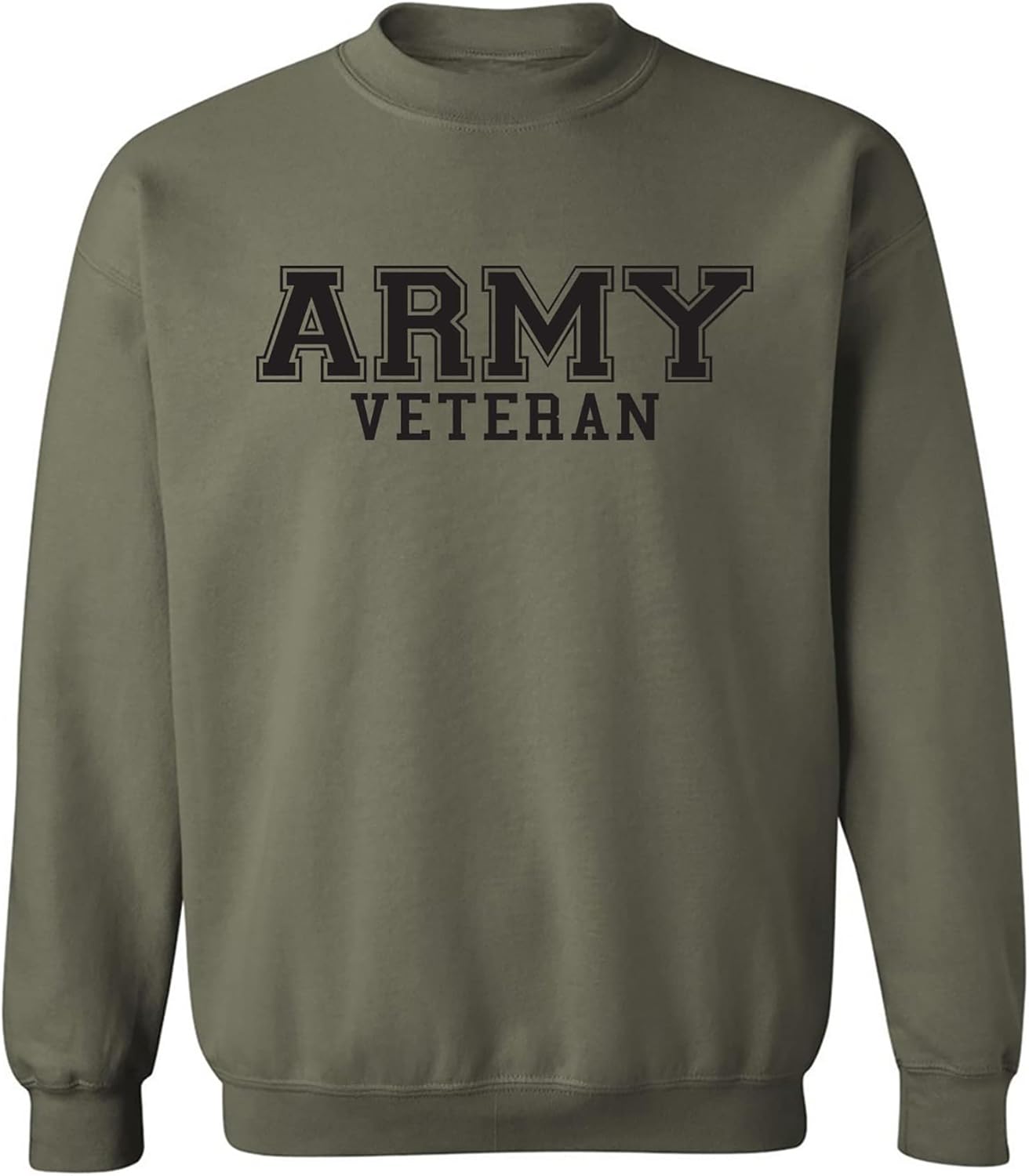 zerogravitee Army Veteran Black logo Military Style PT Crewneck Sweatshirt