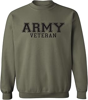 Army Veteran Black logo Military Style PT Crewneck Sweatshirt
