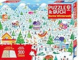Puzzle & Buch: Bunte Winterwelt: enthält ein Labyrinthe-Buch mit Szenen rund um Winter und Weihnachten sowie ein Puzzle mit 300 Teilen – für Kinder ab 7 Jahren (Puzzle-und-Buch-Reihe)