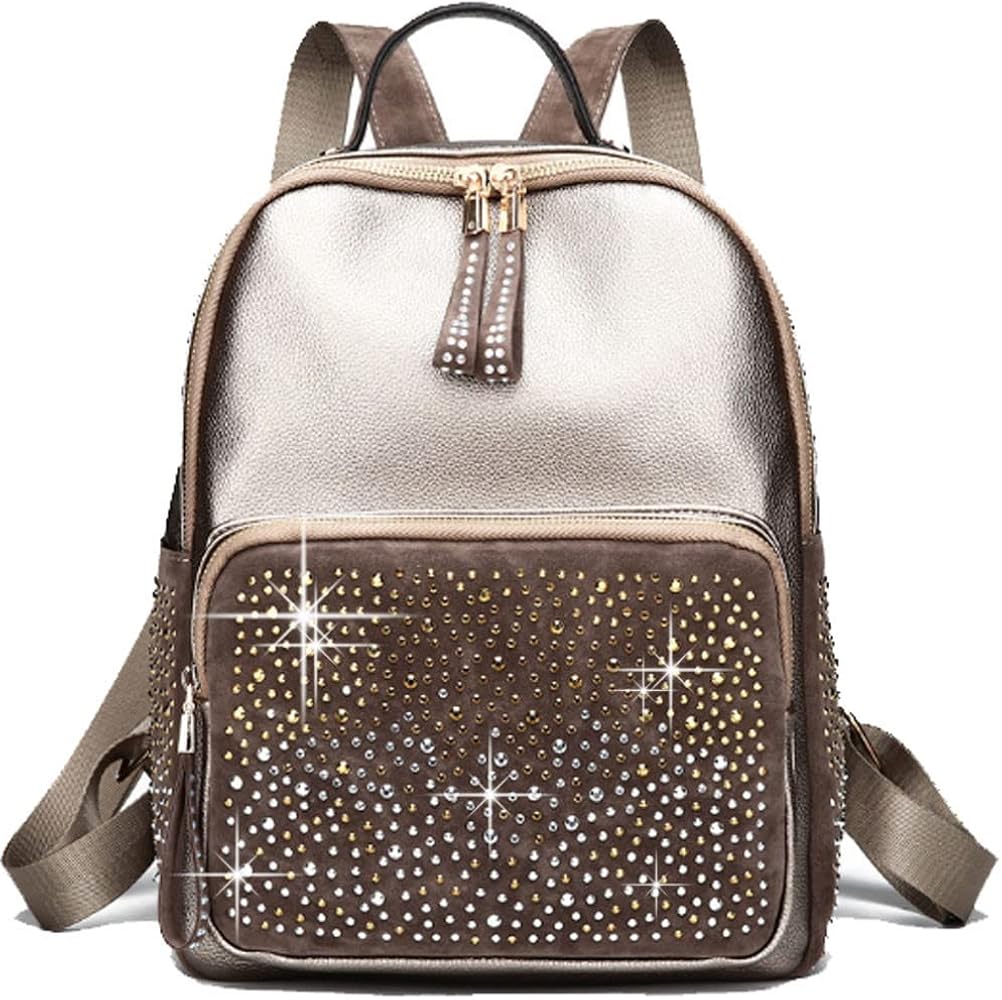 charm studs chain leather backpack 地雷 Crypt Spiked Backpack - Etsy