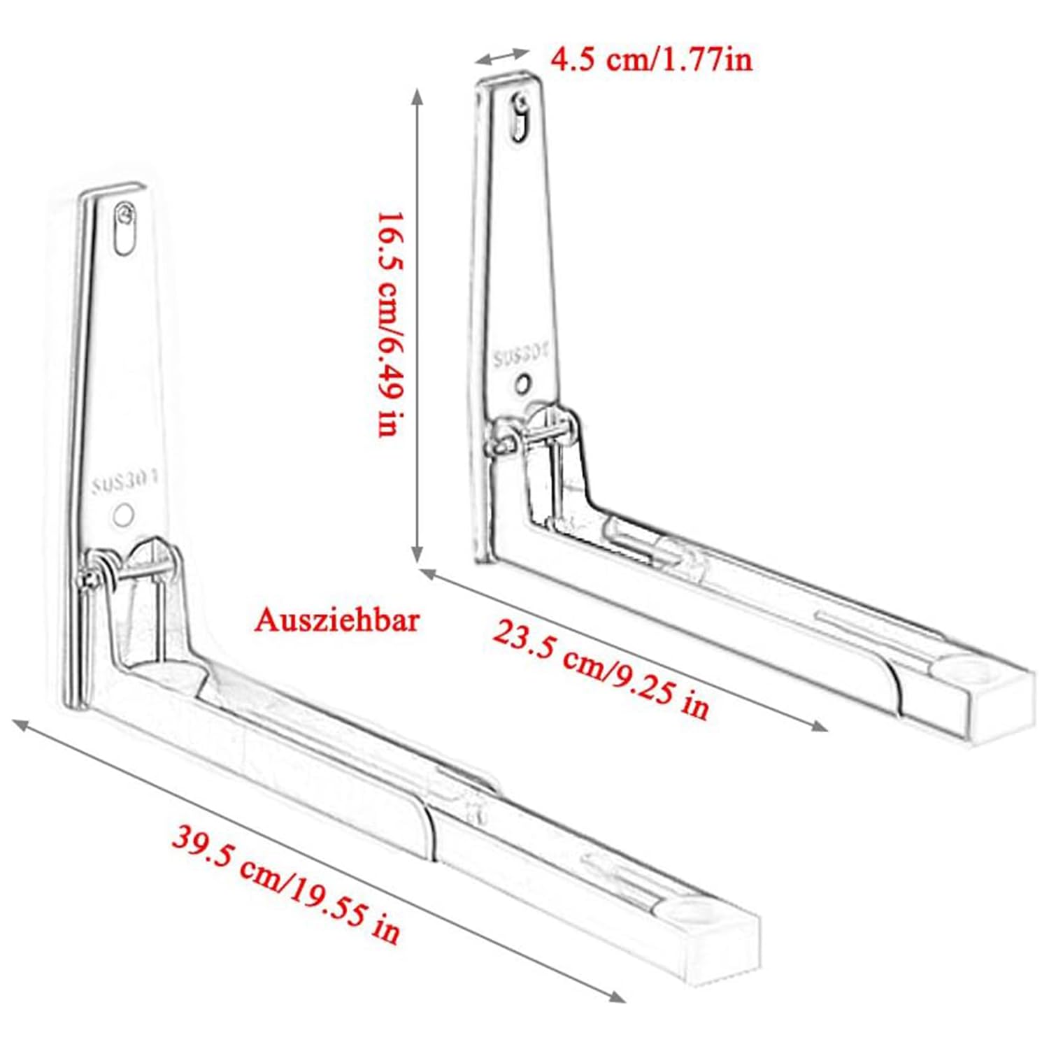 Mikrowellenhalter aus Edelstahl 304 Mikrowellenhalterung Mikrowellen Wandhalterung Dehnbar Halterungen für Mikrowellen