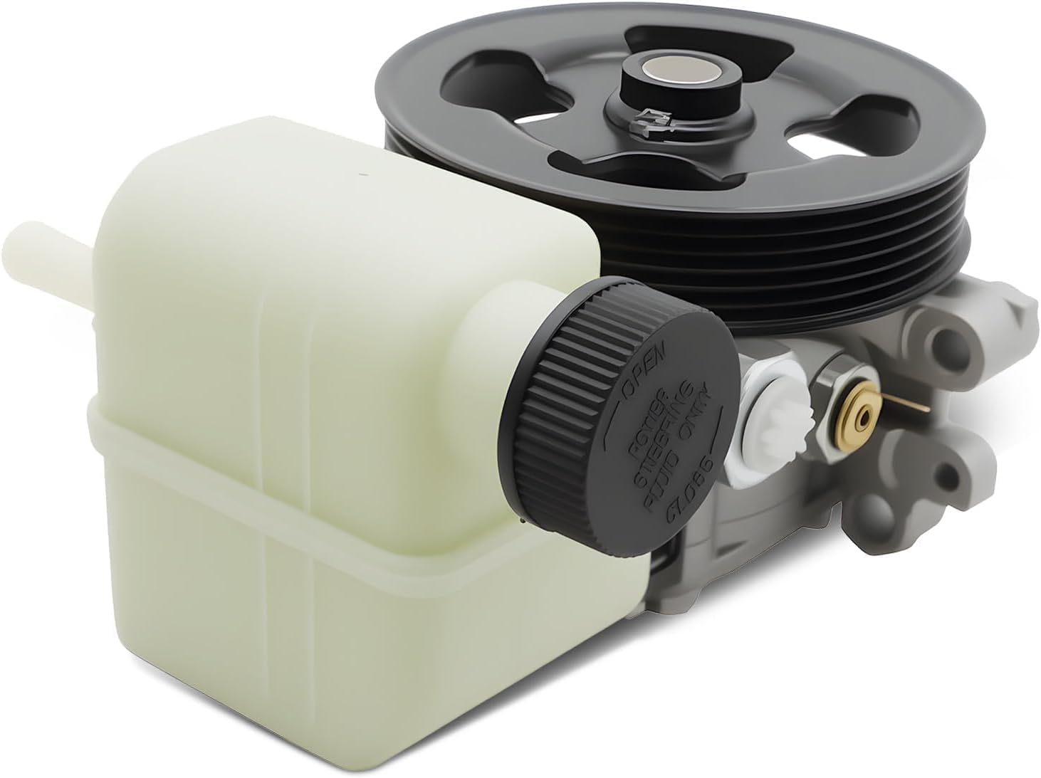 EG2132600A Power Steering Pump w/Pulley&Reservoir Compatible with CX-7 L4 2.3L 2.5L 2007 2008 2009 2010 2011 2012 BGJ6E-32-600B EG2132650C EG21-32-600A BGJ6E32600B