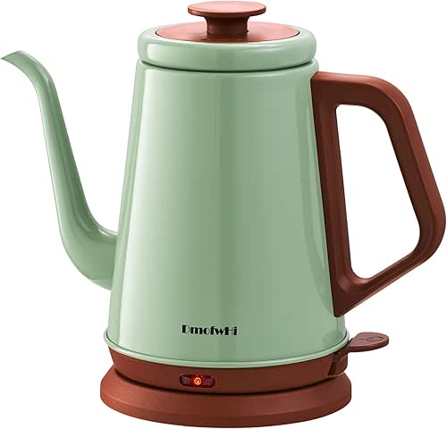 DmofwHi Gooseneck Electric Kettle(1.0L), 100% Stainless Steel BPA Free Classic