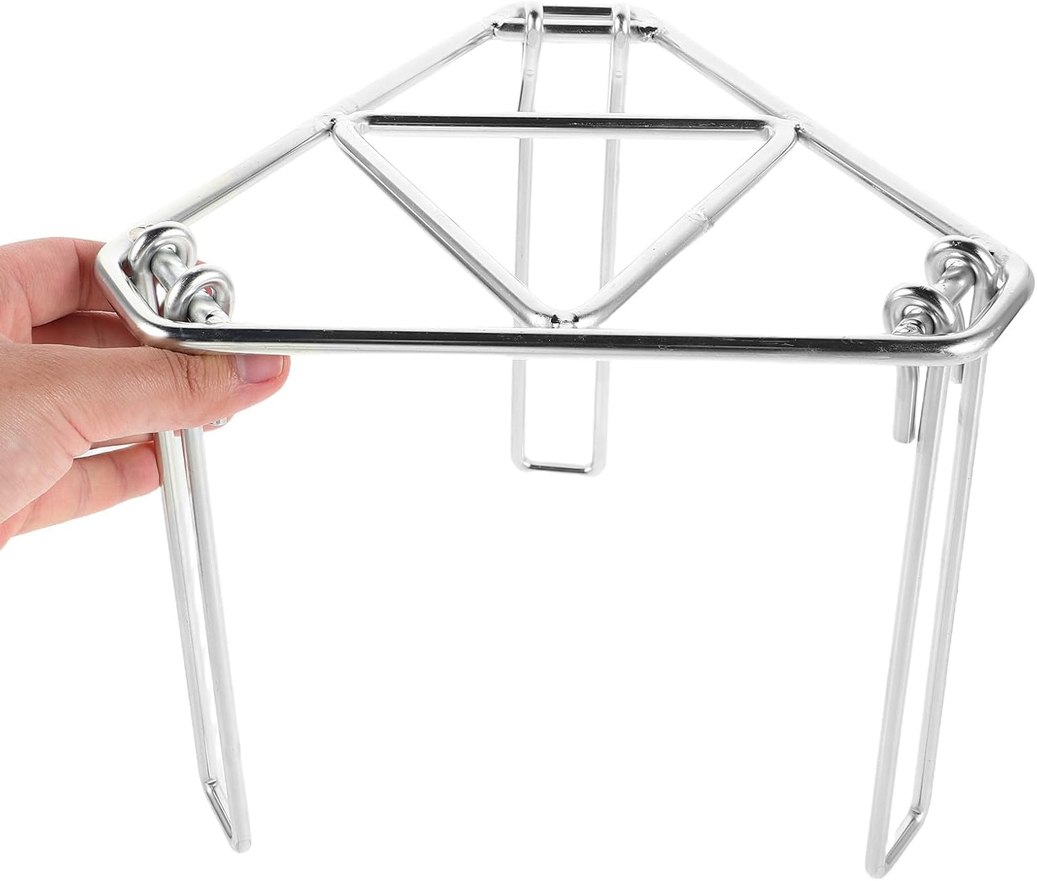 TOYANDONA Portable Camping Tripod BBQ Grill Stand Foldable Outdoor Campfire Cooking Tripod with Grill Grate for Hiking Picnic Backyard Cooking