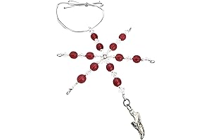 Beaded Snowflake Running Shoe Ornament