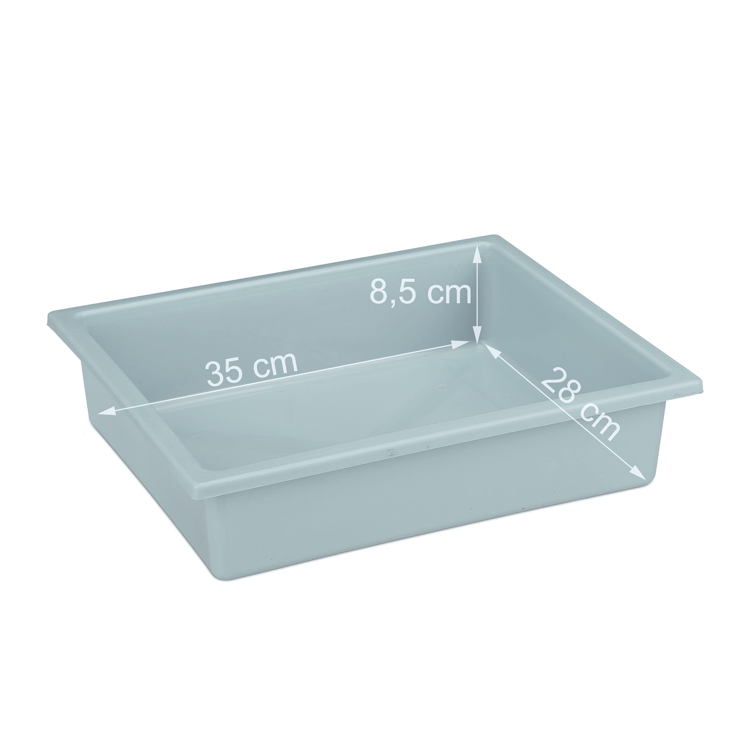 Relaxdays Table pour Plante avec roulettes, bac et tiroir, Bois, Plastique, 120 x 97 x 48 cm, Gris