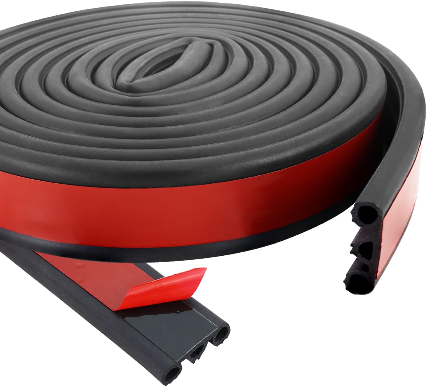 Tonneau Cover Seal Adhesive Tailgate Seal Suitable for Pickups Cap Trucks RVs SUV Camper Shell, Automotive Weather Stripping with Triple Bulb, Truck Canopy Seal (24.6FT/7.5M) 24.6 ft