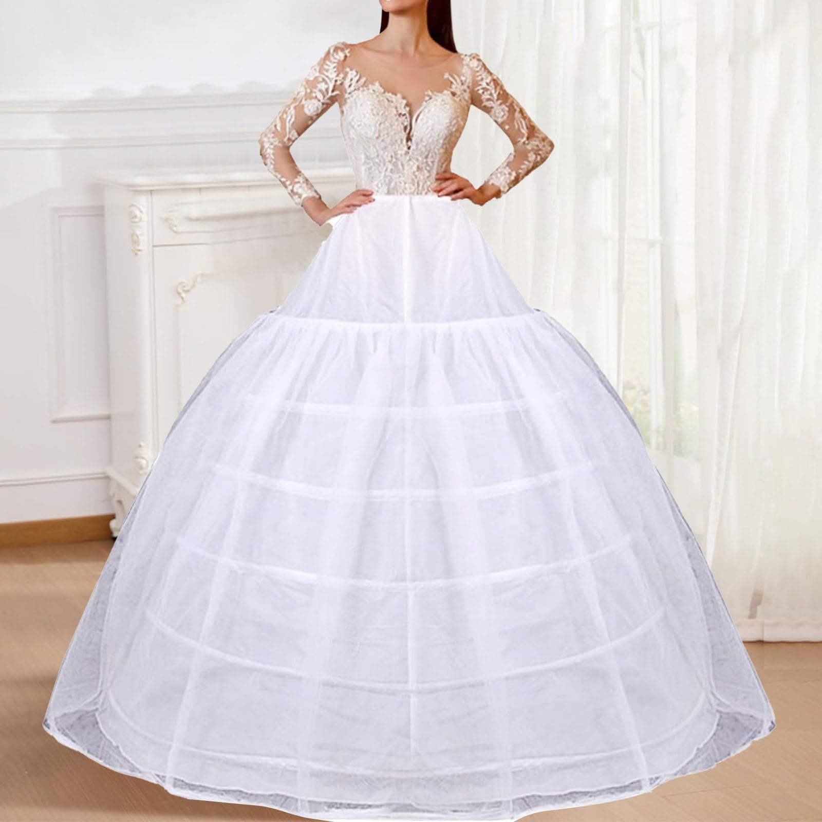 8 Gonna Hoopless Sottogonna per abiti da sposa