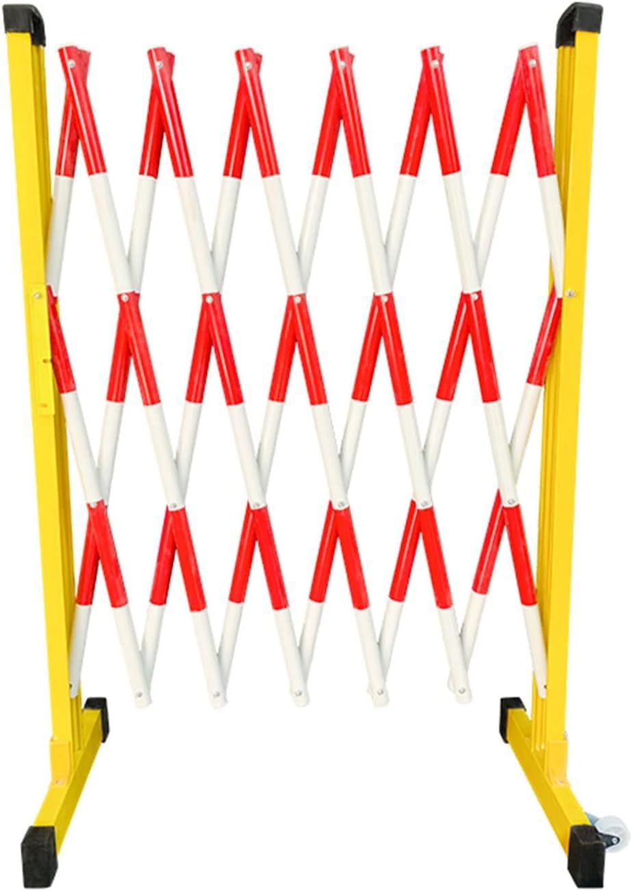 Barrières Mobiles Extensibles ININOSNP Rouge 1.2x2.5m pour l'Organisation des Espaces Publics
