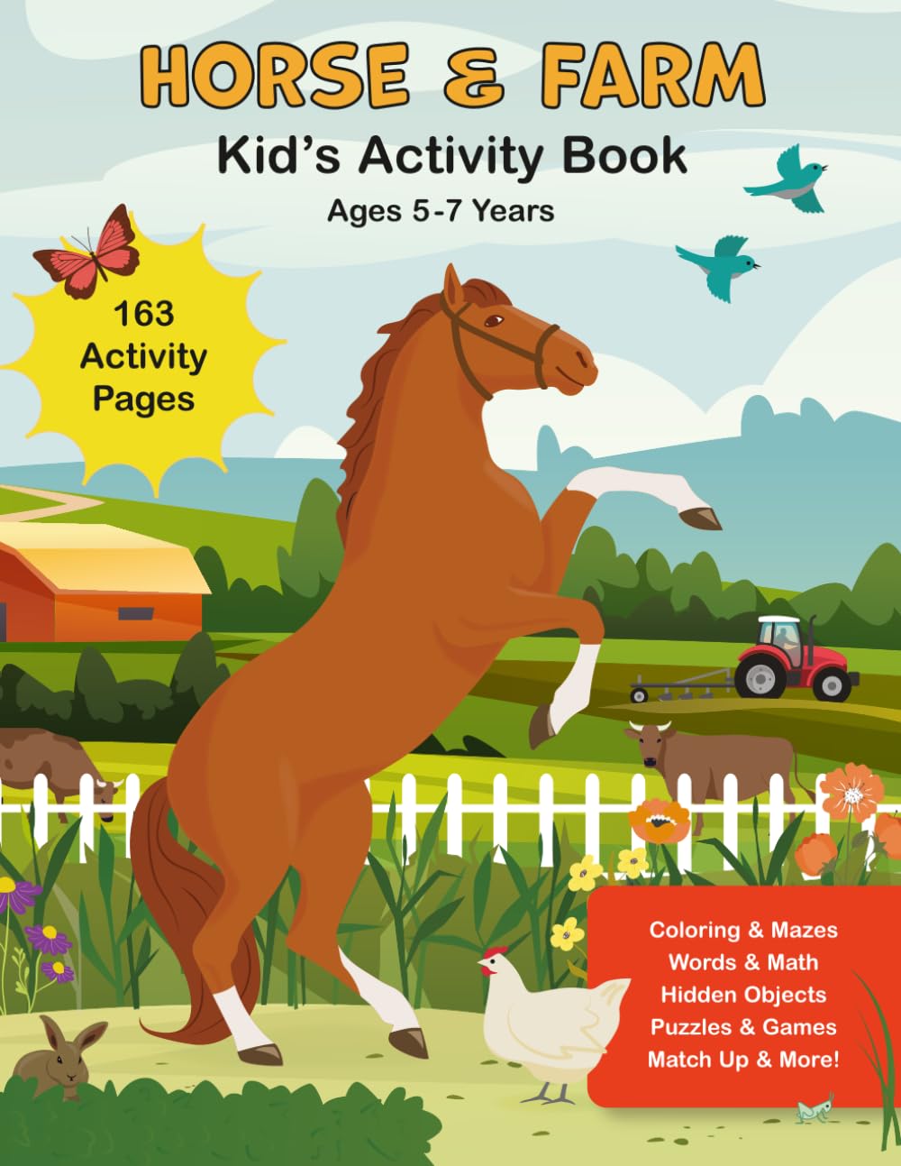 Horse & Farm Kid's Activity Book: Ages 5-7 Years