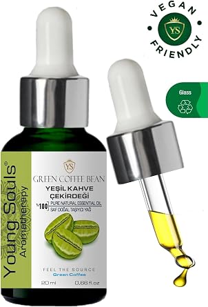 Young Souls Aromatherapy Green Coffee Carrier Oil Yeşil Kahve Çekirdeği Bitkisel Taşıyıcı Yağ 20 ml