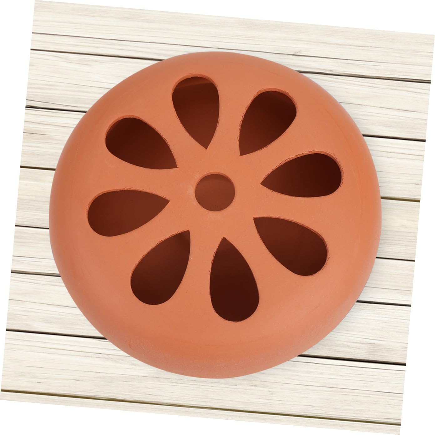 Abaodam Porta Zampirone da Esterno Terracotta, Bruciatore Incenso in Coccio Traforato, 2 Pezzi, Facile da Pulire, per Aree Verdi e Terrazze