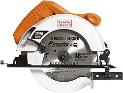 BLACK+DECKER Serra Circular de 7.1/4 Pol. (184,15mm) 5.500 RPM e 1500W 110V CS1024