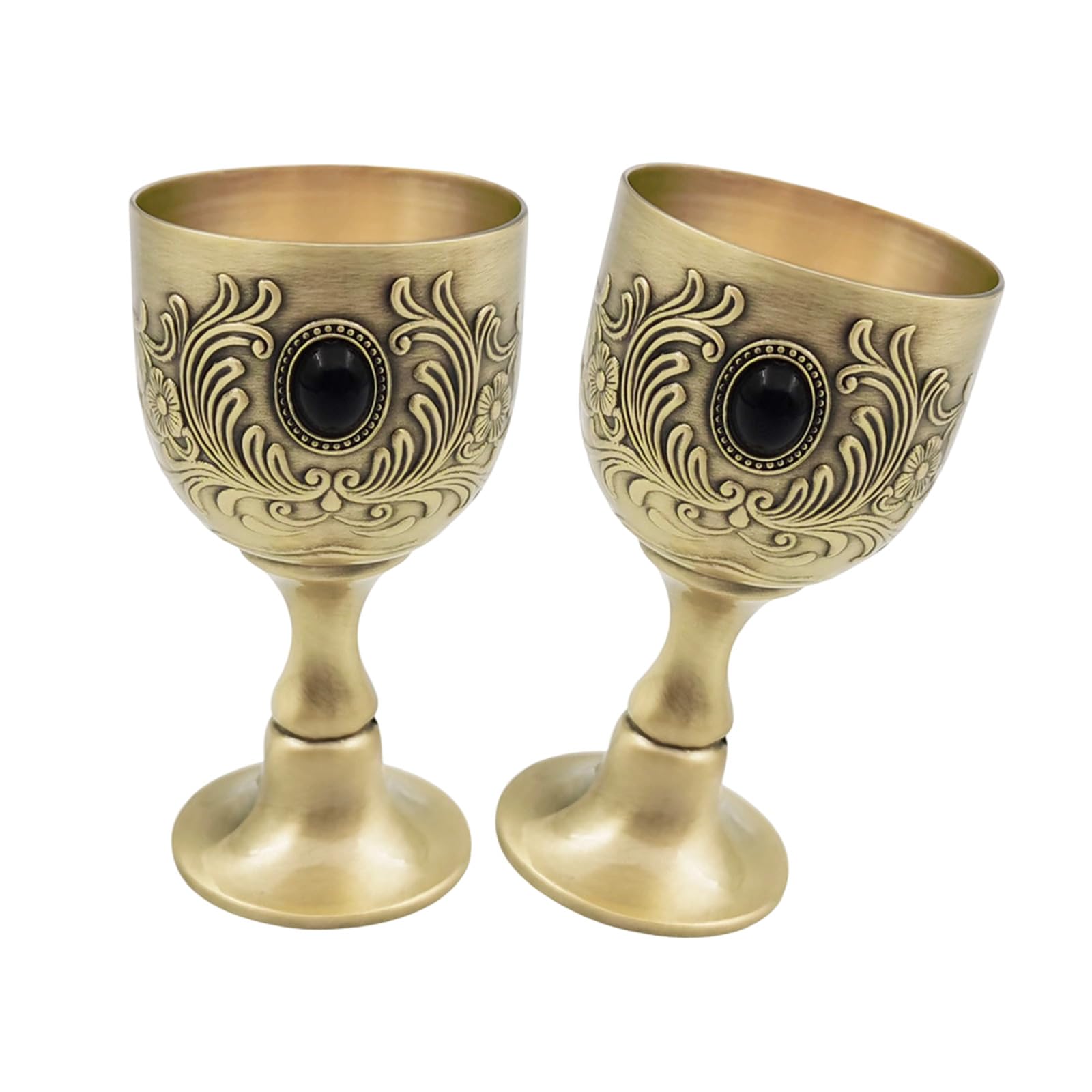 Buxuaaaa A Buxuaaa 50Ml Miniature Drinking Cup Embossing Pattern Shot Glasses Goblet Liquor Chalice Tasting Cup For Home Club Decors Drinking